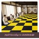 thumbnail image 4 of Piso Tatami 9m² 9pz Artes Marciales Gym Foamy 100x100x2cm Amarillo/Negro, 4 of 5