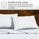 thumbnail image 5 of Juego de Fundas de Almohada Bare Home Cierre Tipo Sobre 1800 Ultra Suave Tamaño King 20 x 40 Color Blanco 2 Unidades, 5 of 6