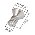 thumbnail image 2 of Tornillos de cabeza plana avellanada Phillips de 6#-32*5/16" 100 piezas, 2 of 2