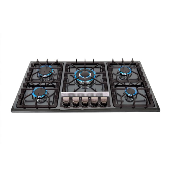 Parrilla 5Q-EB-87 de empotrar 5 quemadores de Acero Negro Supra Parrilla 5Q-EB-87