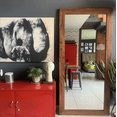 thumbnail image 1 of Espejo de Cuerpo Completo 180 x 60 cm con Marco de Madera Nogal | Espejo Decorativo Rectangular para Recámara y Vestidor | Keller - Espejos Mx, 1 of 5