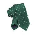 thumbnail image 4 of Corbata Tommy Hilfiger para Niño en Verde Cazador con Lunares Blancos Festivos, 4 of 5