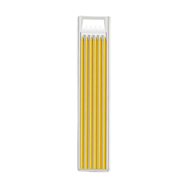 6x Recambios de lápiz de carpintero para proyectos de bricolaje Lápices de carpintería Construcción Amarillo