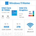 thumbnail image 2 of Laptop ASUS Vivobook 14X X1404VA-I512256 14 Pulgadas Intel Core i5 1334U 40GB RAM 1TB SSD Windows 11 Home, 2 of 5