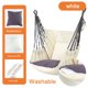 thumbnail image 2 of Hamaca Silla Colgante para Exteriores e Interiores de Algodon con cojin ilios innova Blanco, 2 of 2