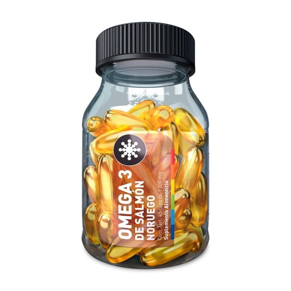 Suplemento alimenticio Essential Nutrition Omega 3 de Salmón Noruego 45 cápsulas de 1200 mg