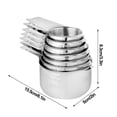 thumbnail image 3 of 304 Stainless Steel Measuring Cup And Spoon Set, Kitchen Large Belly Cup Baking Utensils, Kitchen Tools, Measuring Cups And Spoons, Piece Set, 3 of 9