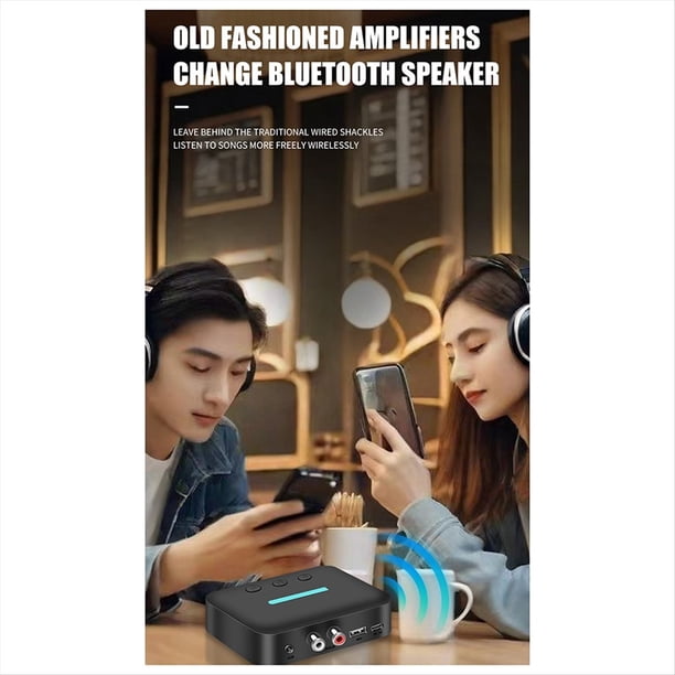Nueva Versión 5.3 Receptor de Audio Bluetooth Reproducción de Música en Disco U Adaptador Estéreo Antiguo A Bluetooth Inalámbrico