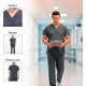 thumbnail image 3 of Pijama Quirúrgica Hombre, Bluelander, Corte Recto Stretch, Talla XL, Gris, 3 of 5