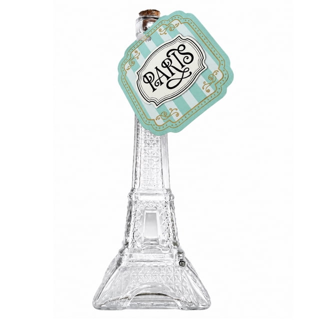 Contenedor Prichos París Transparente de Vidrio y Corcho 1 Pieza