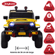thumbnail image 3 of Montable Electrico Camioneta Para Niños Control Remoto Luz 12v - Amarillo, 3 of 7