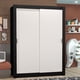 thumbnail image 3 of Ropero Closet Madesa Denver 2 Puertas Corredizas Negro/Blanco, 3 of 9