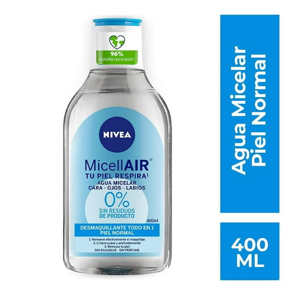 Agua micelar NIVEA Piel Normal Complejo Aminoácido 400 ml