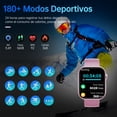 thumbnail image 4 of STA Relojes Inteligentes,180+ Modos de Ejercicio, 2.01 In Fitness Tracker con Bluetooth Calling,Rosa, 4 of 7