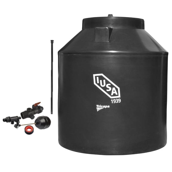 Tinaco Tricapa IUSA 600 L., Negro + Accesorios Alta Presión negro