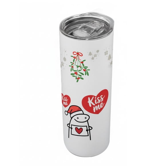 Termo Navideño 20oz Kiss Me Flork