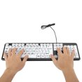 thumbnail image 2 of Teclado de Impresión Grande para Personas Mayores o con Discapacidad Visual Teclado USB con Cable de Alto Contraste para Personas Mayores Estudiantes Principiantes en Computadora Teclado Portátil, 2 of 9