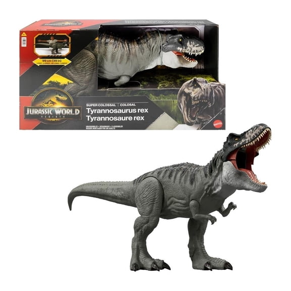 Dinosaurio de Juguete Jurassic World Rebirth Super Colossal T Rex