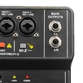 thumbnail image 2 of interfaz de audio,Interfaz de audio USB con alimentación fantasma de 48 V,Mini mezclador de audio de 2 canales para transmisión,Interfaz de consola mezcladora de audio Entrada estéreo de 3,5, 2 of 4