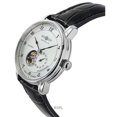 thumbnail image 2 of Zeppelin Friedrichshafen Leather Strap Silver Open Heart Dial Automatic 85664 Men's Watch, 2 of 3