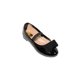 thumbnail image 1 of FLAT BALERINA CASUAL VESTIR LEON MUJER DAMA NEGRO CHAROL 2040, 1 of 3