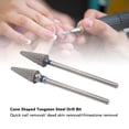 thumbnail image 3 of Broca De Uñas En Forma De Cono, 2 Piezas Broca De Uñas De Cono Cónico Herramienta De Pedicura De Manicura Limpia De Cutículas De Tungsteno Para Lima De Taladro Eléctrico, 3 of 7