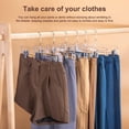 thumbnail image 2 of Perchas para pantalones con pinzas House Day plástico Paquete de 12 transparentes 14 pulgadas, 2 of 8