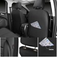 thumbnail image 3 of Fundas de cuero para asientos delanteros CAR PASS, 2 piezas, negras, 3 of 9