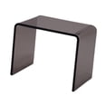 thumbnail image 4 of Mesa auxiliar de acrílico Mesa de centro de acrílico Taburete de paso Mesa auxiliar transparente Mesa auxiliar de acrílico Gris, 4 of 9