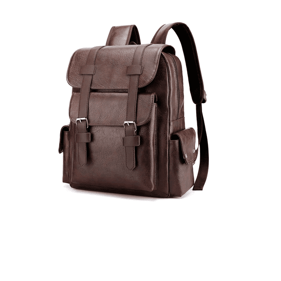 Mochila Para Laptop 15 Pulgadas Mochilas Para Mujer Hombres Impermeable Cuero Pu Xtellar cafe