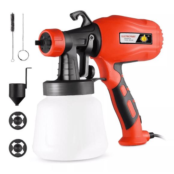Máquina Para Pistola Eléctrica Para Pintar 110v 550w 950ml Rojo/Negro