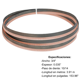 thumbnail image 1 of Sierra Cinta Bimetálica Maraga 3/4" x .035" x 153.96" (3.91 m) 10/14 TPI para Corte de Metal y Acero, 1 of 1