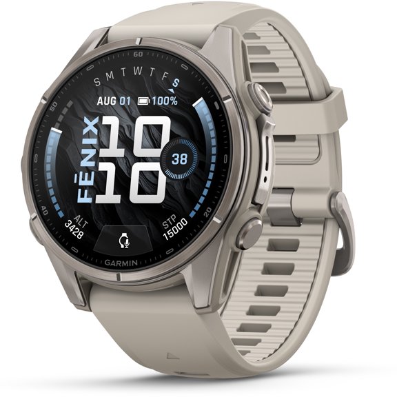 fenix 9, 43mm, Bare Ti, Fog Gray Band, NA