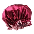 thumbnail image 3 of Capucha de sueño de capucha para cabello , elástico suave sombrero che gorra para cabello Natural - Rojo rojo Sunnimix Gorra de Sueño de las Mujeres Satin Satin Sleep, 3 of 5