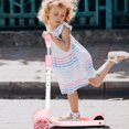 thumbnail image 3 of Patinete infantil de tres ruedas, patinete de altura ajustable, patinete portátil, juguetes para exteriores para niños pequeños., 3 of 6