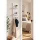 thumbnail image 3 of Perchero De Pared Moderno Con 2 Repisas Mdf Multiusos Blanco, 3 of 6
