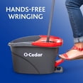 thumbnail image 3 of Spin Mop O-Cedar EasyWring de microfibra con cubeta, rojo y gris, 3 of 9