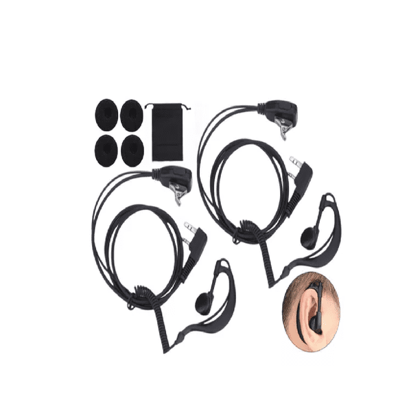 Audífonos Manos Libres Para Radio Kenwood Y Baofeng,2 Pzs