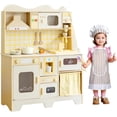 thumbnail image 1 of Cocina de Juguete para Niños, Cocinita para Niñas con Luz, Fregaderos de Juguete con Agua Corriente, Horno, Microondas, Máquina de Hielo, Juego de Utensilios De Cocina y Accesorios para 4 a 6 Años, 1 of 5