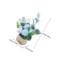 thumbnail image 2 of unbranded Decorative Artificial Small Bonsai in Sky Blue Ceramic Pot for Living Room Display, 2 of 8