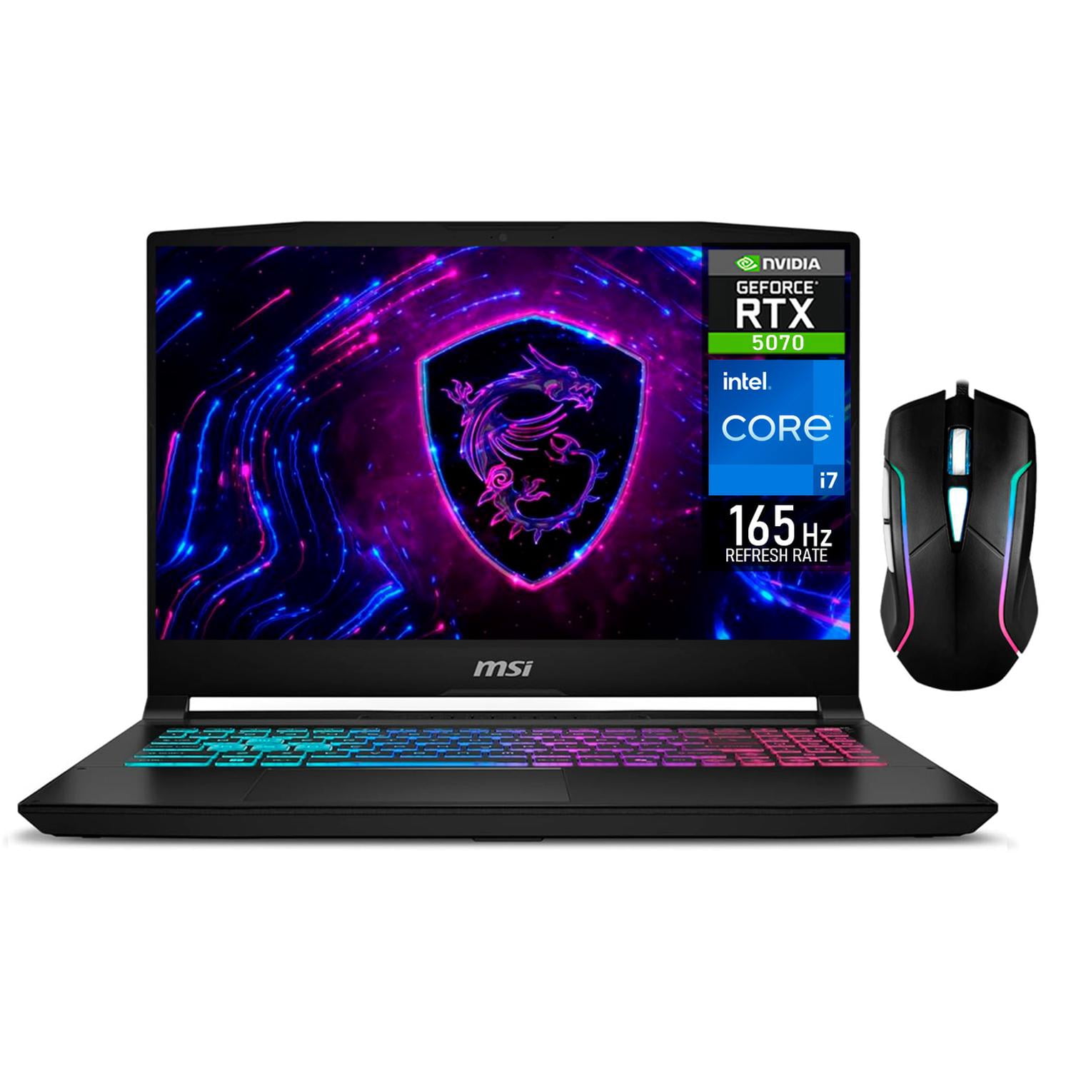 Laptop Gamer MSI Katana 15HX293 GeForce RTX 5070 8GB Core i7 14650HX 64GB DDR5 1TB SSD 15.6" QHD 165Hz Teclado Ingles Mouse DXT