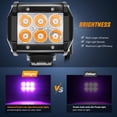 thumbnail image 3 of Pods de luz LED Nilight, haz puntual morado de 4 pulgadas, 18 W, 12 V/24 V, 3 of 8