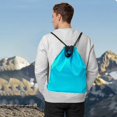 thumbnail image 1 of Mochila deportiva impermeable con cordón | Bolsa de gimnasio de tela Oxford Gran Capacidad | Organizador de Viajes Plegable de Fitness | Saco de almacenamiento duradero para exteriores, natación, 1 of 6