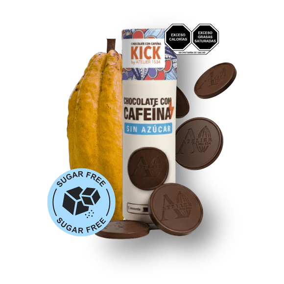 KICK Atelier 1534 Chocolate Sin Azúcar con Cafeína