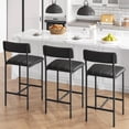thumbnail image 3 of Yeshouse Juego de 2 sillas de comedor, sillas de cocina de cuero sintético para 2, juego de sillas tapizadas para comedor, silla negra para varias mesas, cocina, apartamento, fácil montaje, 3 of 6