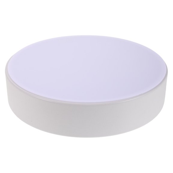 KAKOWELY Modern White Round Plastic Ceiling Light Shade Flush Mount Cover for Kitchen and Hallway