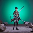 thumbnail image 5 of Total Anime Eren Jaeger - 6.5-Inch Scale Figure with Swappable Faceplates, Alternate Hands, and Weapon, 5 of 5