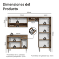 thumbnail image 3 of Cocina Integral Completa Madesa Emilly Pop 229cm Marrón/Gris, 3 of 10