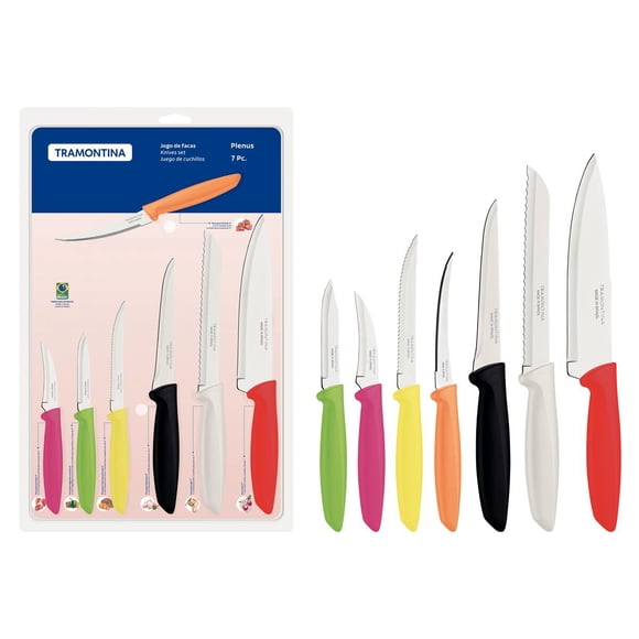 Juego de Cuchillos Tramontina Plenus Multicolor 7 Piezas