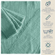 thumbnail image 5 of 8 Pack de servilletas de tela individual para mesa, de lino 100% algodón MACAR  Servilletas de tela menta, 5 of 5